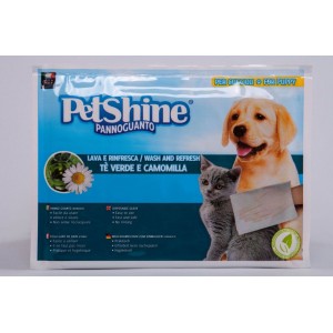 PETSHINE PANNOGUANTO PUPPY TE' VERDE E CAMOMILLA 